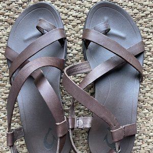 OluKai Upena Leather Sandals